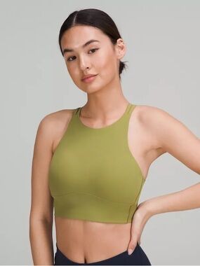 lululemon Like a Cloud High-Neck Longline Bra, size 4, new no tag, green